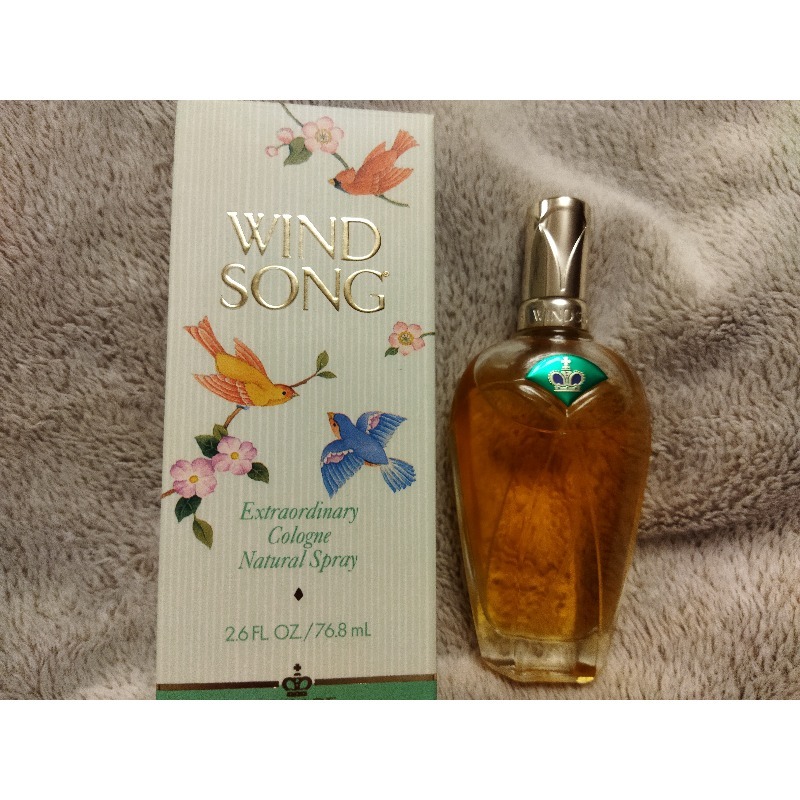 Customer with Wind Song perfume